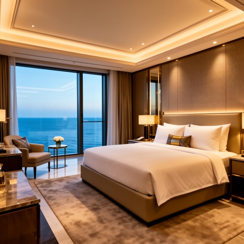 Luxury hotel room