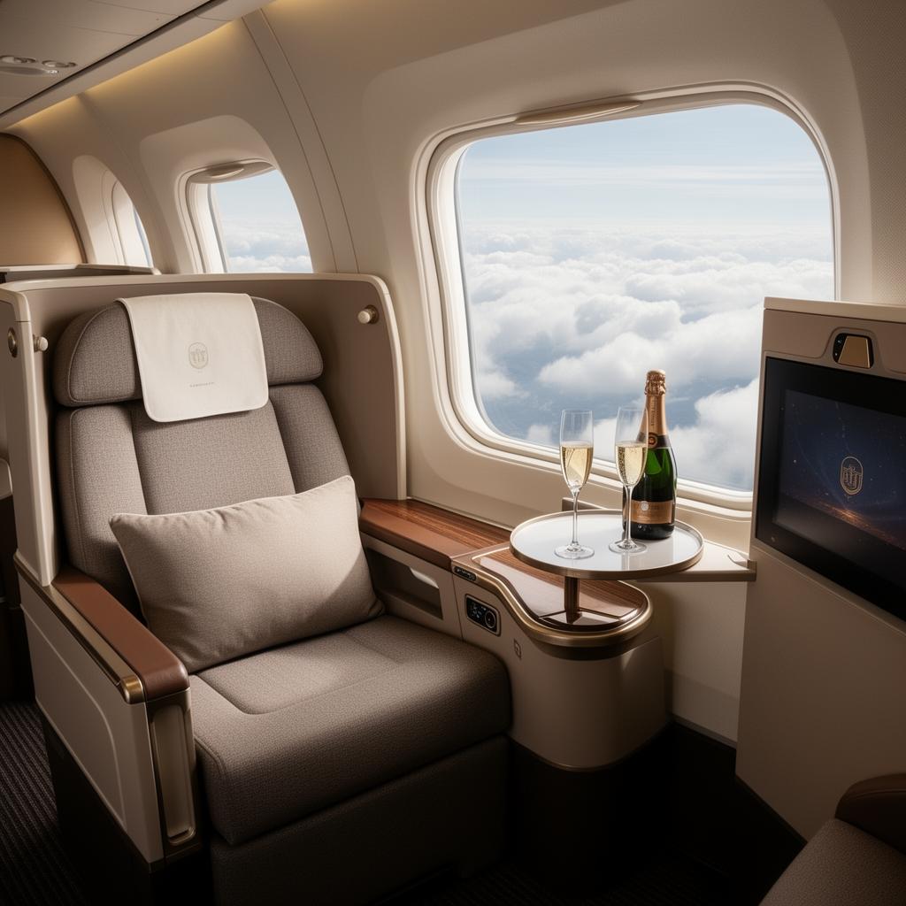 Business class flight
